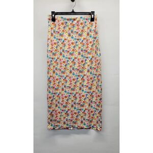 VERO MODA Vmmary Midi Skirt In Snow White Aop Summer Flower